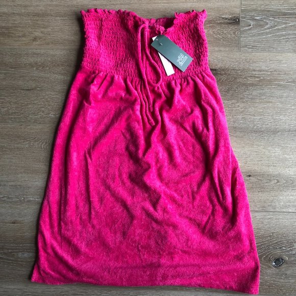 Women's Sleeveless Smocked Terry Convertible Dress - Wild Fable™ NWT - Picture 2 of 2